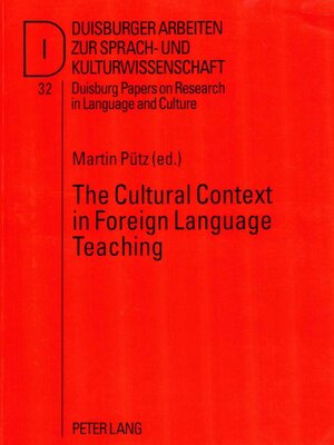 cover image of The Cultural Context in Foreign Language Teaching